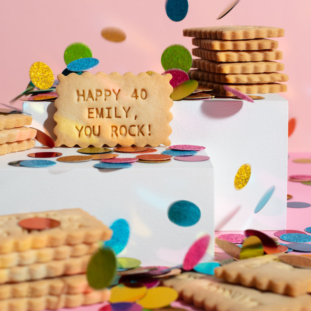 Custom Message & Logo Shortbread Cookies – DeLight Patisserie