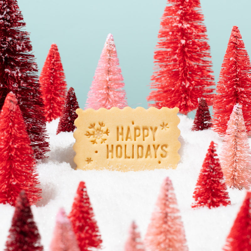 Happy Holidays shortbread gift box for holiday gift and Christmas gift