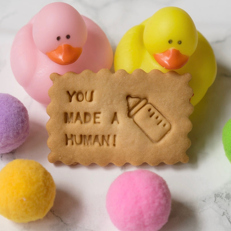 New Mom shortbread cookies - baby shower gift and push present gift