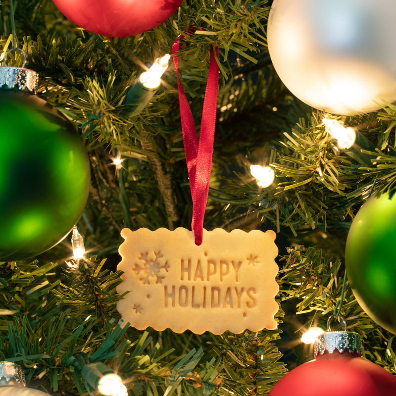 Happy Holidays shortbread gift box for holiday gift and Christmas gift
